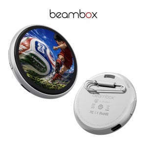 [국내 배송] beambox Nano e-배지 1.8inch 54mm 디지털 액자 블루투스 전자 badge JPG/PNG/GIF동영상 지원 아이돌 굿즈 뱃지-1년 AS