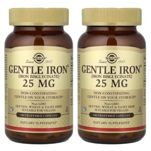 솔가 철분 젠틀 아이언 25mg 180캡슐, 2개