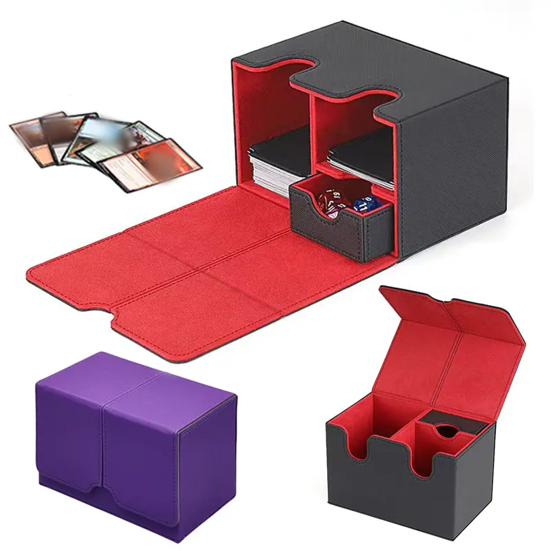 카드 보관함 박스 대형 케이스 중간층 상단 설치 장난감 게임 수집 트레이딩용 Small Box
