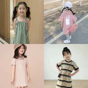 여아 여름원피스 나시 반팔 날개 아동 원피스 자매룩 나들이룩