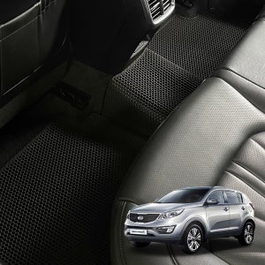 가온 TPE 찰랑 카매트 고무 벌집 차량 발매트 스포티지R K160, 운전석+조수석+뒷자석