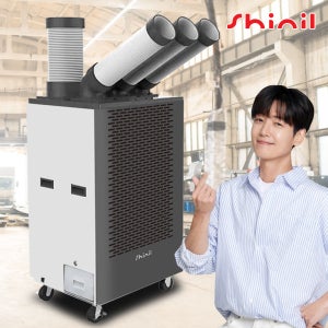 신일전자 이동식 실외기없는 에어컨 3구 그레이 SMA-PC5800G 공장 현장 야외