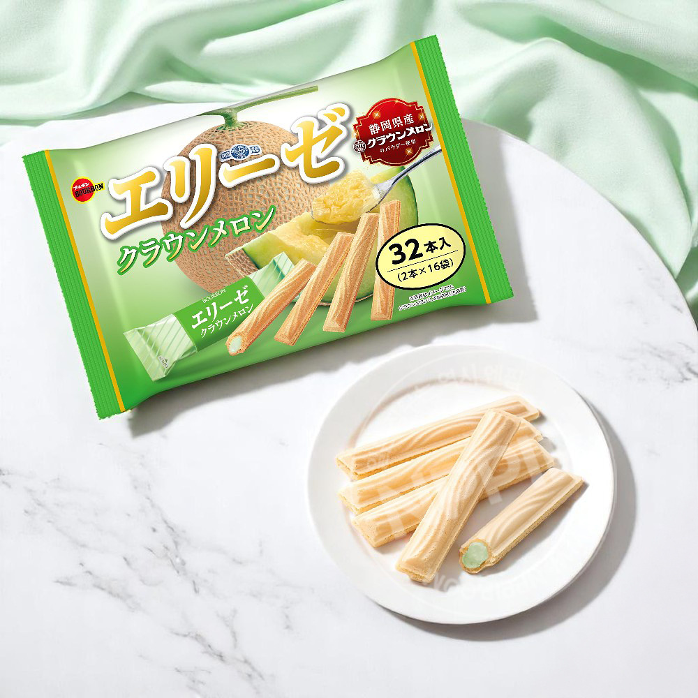 부르봉 엘리제 일본 과자 크라운메론맛, 115g, 1개 대표 이미지