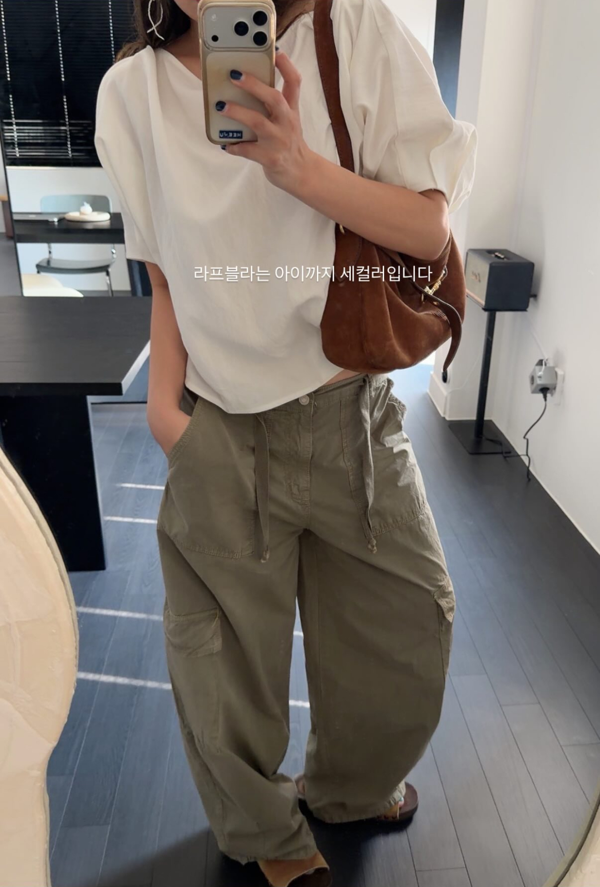 (카키M, 퍼플M 당일) 드벤티 다잉 카고 바지 여름 워싱 와이드 팬츠
