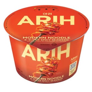 ARIH 모던 누들 125g 4팩 K-슈퍼 스파이시 참깨 ARIH Modern Noodles, Western-Korean Fusion Soup-Less Noodles, K-Supe