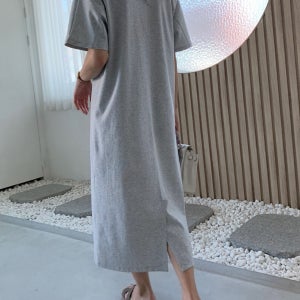 그레이당일 26ss 럭키룸 줄어듬방지 분또 원피스 반팔 롱원피스