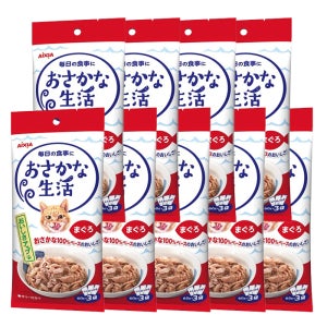 아이시아 생선생활 파우치 고양이습식사료 참치, 180g, 9개