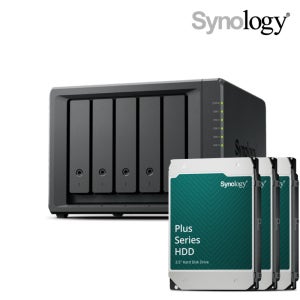 시놀로지 나스 DS1525+ NAS 60TB [20TBx3] HDD HAT3320 포함