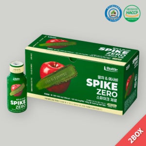 엘보틀 스파이크 제로 말차&애사비 혈당 밸런스 음료 100ml, 20개