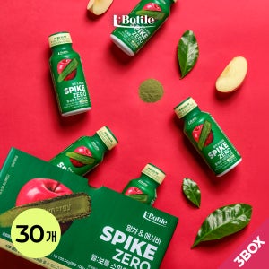 엘보틀 스파이크 제로 말차&애사비 혈당 밸런스 음료 100ml, 30개