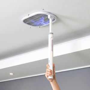 전기모기채 전자 파리채 충전식 접이식 길이조절 러브버그 벌레잡는도구