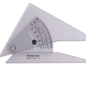 스테들러 STAEDTLER 경사 삼각자 눈금자 MARS 15cm 96451-6 아크릴자