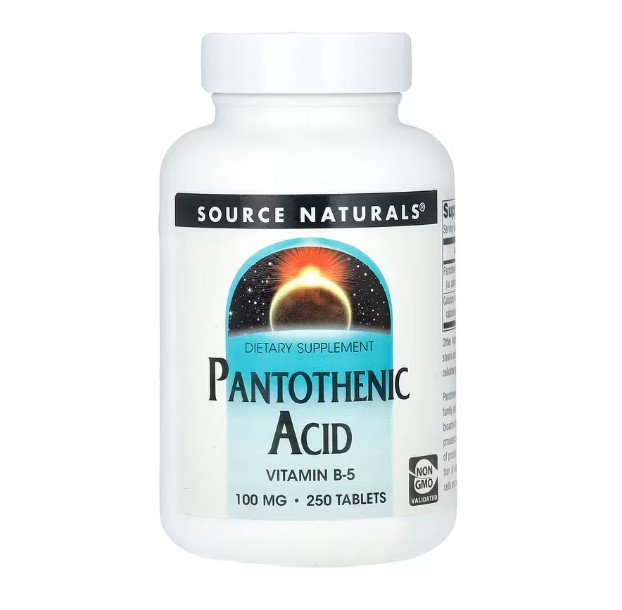 소스내추럴 <b>판토텐산</b> 100mg 250정 <b>판토텐산</b>칼슘 비타민B5