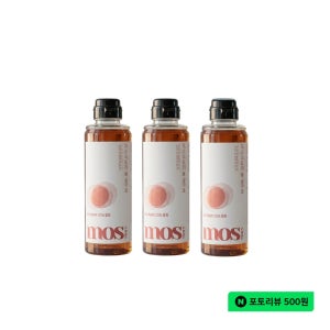 모스스토리 국내산 복숭아식초 드레싱 마시는 음료 350ml, 3개