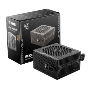 MSI MAG A650BN, 비모듈형 컴팩트 650W 전원 공급 장치, 80개 이상의 청동, 저소음 팬, 액티브 PFC 설계, 5년 보증 MAG A550BN