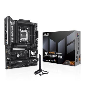 ASUS TUF 게이밍 B850-PLUS WiFi AMD AM5 B850 ATX 마더보드, 14+2+1 80A 스테이지, AI 레디, DDR5, PCIe 5.0, 3X M.2,
