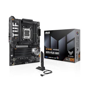 ASUS TUF 게이밍 X870-PLUS WiFi AMD AM5 X870 ATX 마더보드, 16+2+1, 80A SPS 전원 스테이지, DDR5, PCIe 5.0 준비, M.2