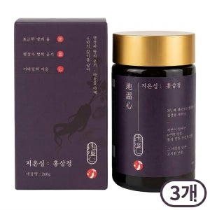 지온심 홍삼정 6년근 홍삼 100% 홍삼농축액 260g 3개입