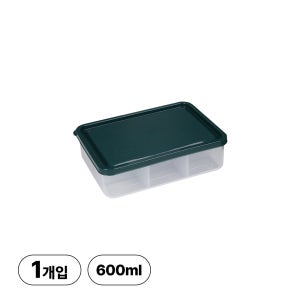 리브비 국내생산 엘라스토머 냉동 전용 용기 600ml, 그린, 1개