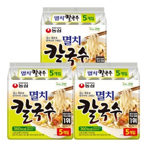 농심 멸치칼국수 98g, 15개