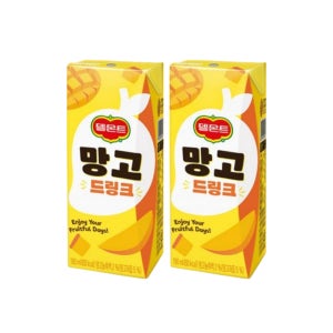 델몬트 드링크 망고 190ml x 32팩 2박스 (64팩) 팩음료