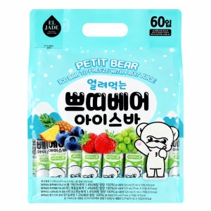 코스트코 엘제이드 쁘띠베어 아이스바 35ml x 60개 대용량 쭈쭈바
