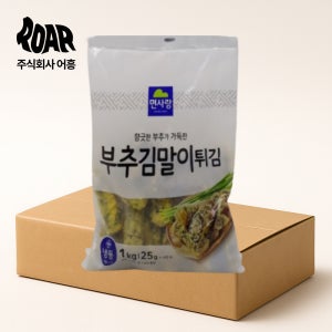 면사랑 부추 김말이튀김 1box (1kg x 10봉) 25g x 40개입 김말이
