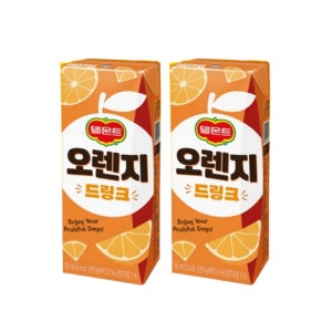 델몬트 드링크 오렌지190ml x 32팩 2박스 (64팩) 팩음료
