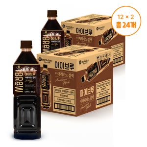 대용량 맥널티 아이브루 아메리카노 블랙 커피 음료 아메리카노블랙, 1L, 24개