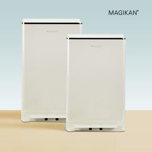 매직캔 크롬히포21L 아이보리-MH250ICR 더블락시스텝 기본리필 장착 신제품