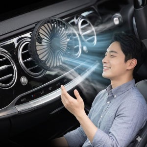 지게차선풍기 자동차뒷자리 송풍구 화물차 차량용환풍기 차량용써큘레이터