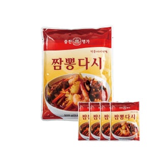 태신푸드 중찬명가 짬뽕 다시 스프 분말 국물 육수 가루 중식 업소용 500g, 4개
