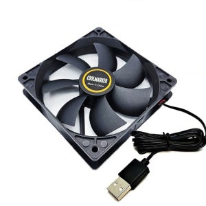 COOLMAKER 120mm USB 팬쿨러 5V DC 팬쿨러 케이스쿨러 시스템쿨러 LED쿨러 어댑터