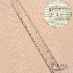 와이준 돋보기 플라스틱자 30cm 다용도자 학생자