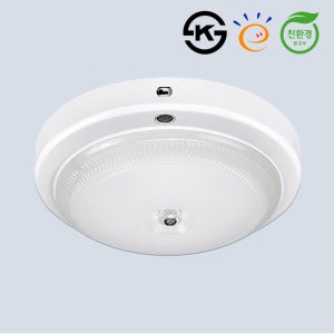 국산 LED 원형 센서등 직부등 15W 주광색 고효율 친환경 아파트 현관 복도 계단