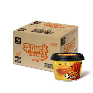 CJ 꾸덕 납작누들 숯불치킨맛, 190.5g, 18개