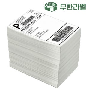 접이식 감열지 100mm x 150mm 1000매 무한라벨 택배송장 이베이 아마존 4x6인치