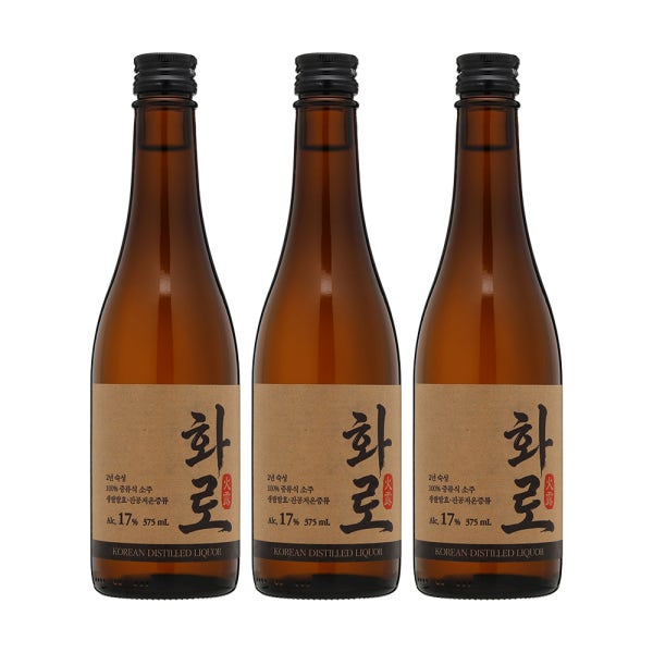 화로 17도 375mlx3 2년숙성 순수소주