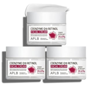 APLB 코엔자임Q10 레티놀 페이셜 크림 영양 수분 진정 55ml, 3개
