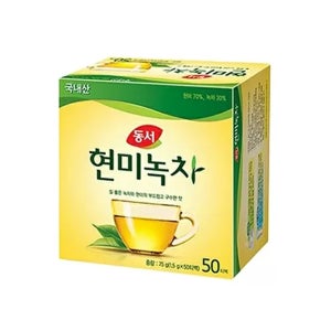 동서 현미녹차 티백 50T 100T 식수용 구수한 침출차 국내산 전통 식수 대용 차