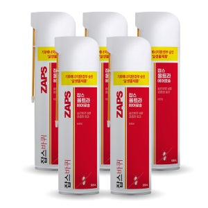 살생물제품승인 잡스 울트라 에어로졸 바퀴벌레 모기 스프레이 살충제 500ml, 5개