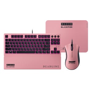 레이저코리아 데스에더 에센셜 + 오나타 V3 TKL Ornata V3 TKL + 기간투스 Gigantus V2 M 패드 BLACKPINK 에디션세트