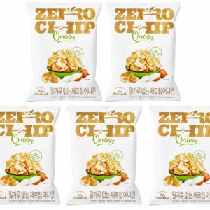 마이노멀 제로칩 어니언 저당 저칼로리 스낵 100% 유기농 국산 현미칩 55g, 5개