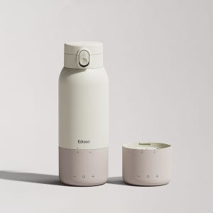에디슨 분리형 휴대용 분유포트 무선 분유 가열 보온병 원터치 텀블러 500ml 여행용