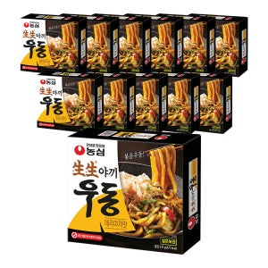 농심 생생야끼우동 데리야끼, 251g, 12개