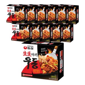 농심 생생야끼우동 화끈한맛, 250g, 12개