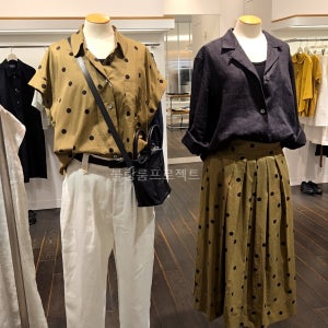 마가렛호웰MHL 도트 카라 셔츠POLKA DOT COTTON POPLIN SHIRT