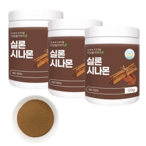 디딤돌이야기 실론시나몬 가루 분말 부드러운 향미 실론계피 파우더 120g, 3개