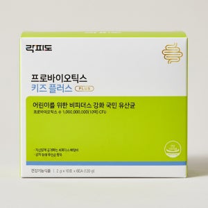 락피도 프로바이오틱스 키즈 플러스 장건강 딸기요거트맛 60포 1박스