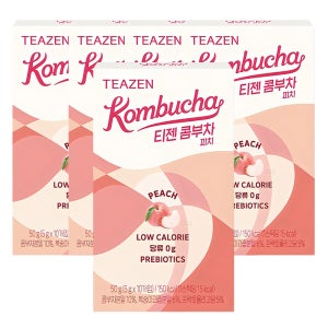 티젠 콤부차 피치, 10개입, 5개